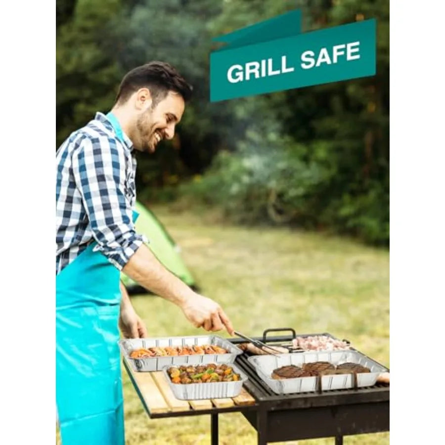 Disposable Aluminum Pans Combo Set 40 Pack