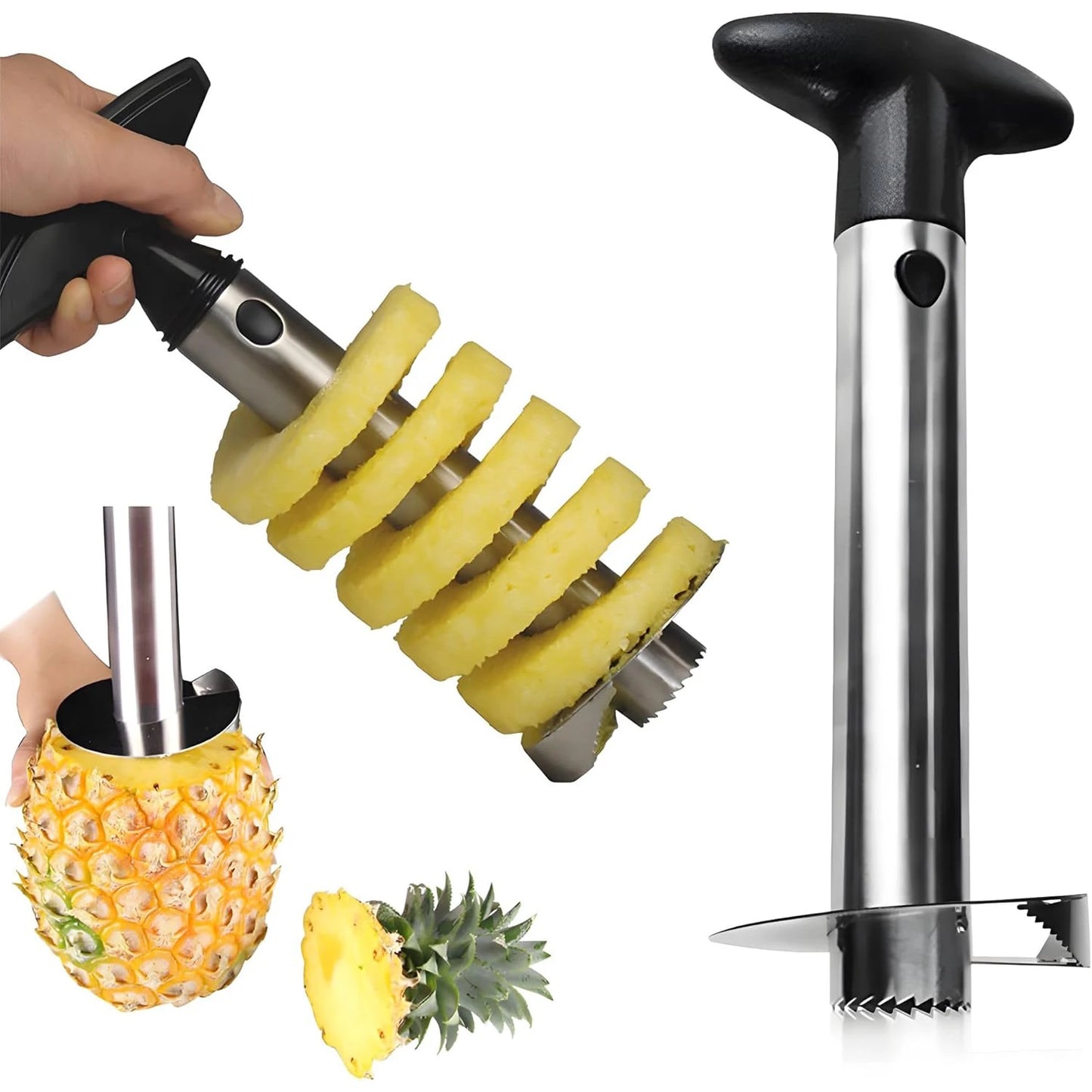 Stainless Steel Pineapple Corer Slicer Manual Core Remover