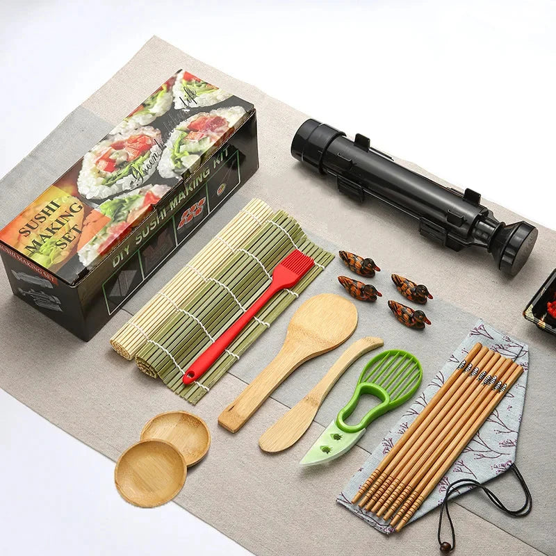 Sushi Maker Set Kit With Rolling Mold And Bamboo Mat