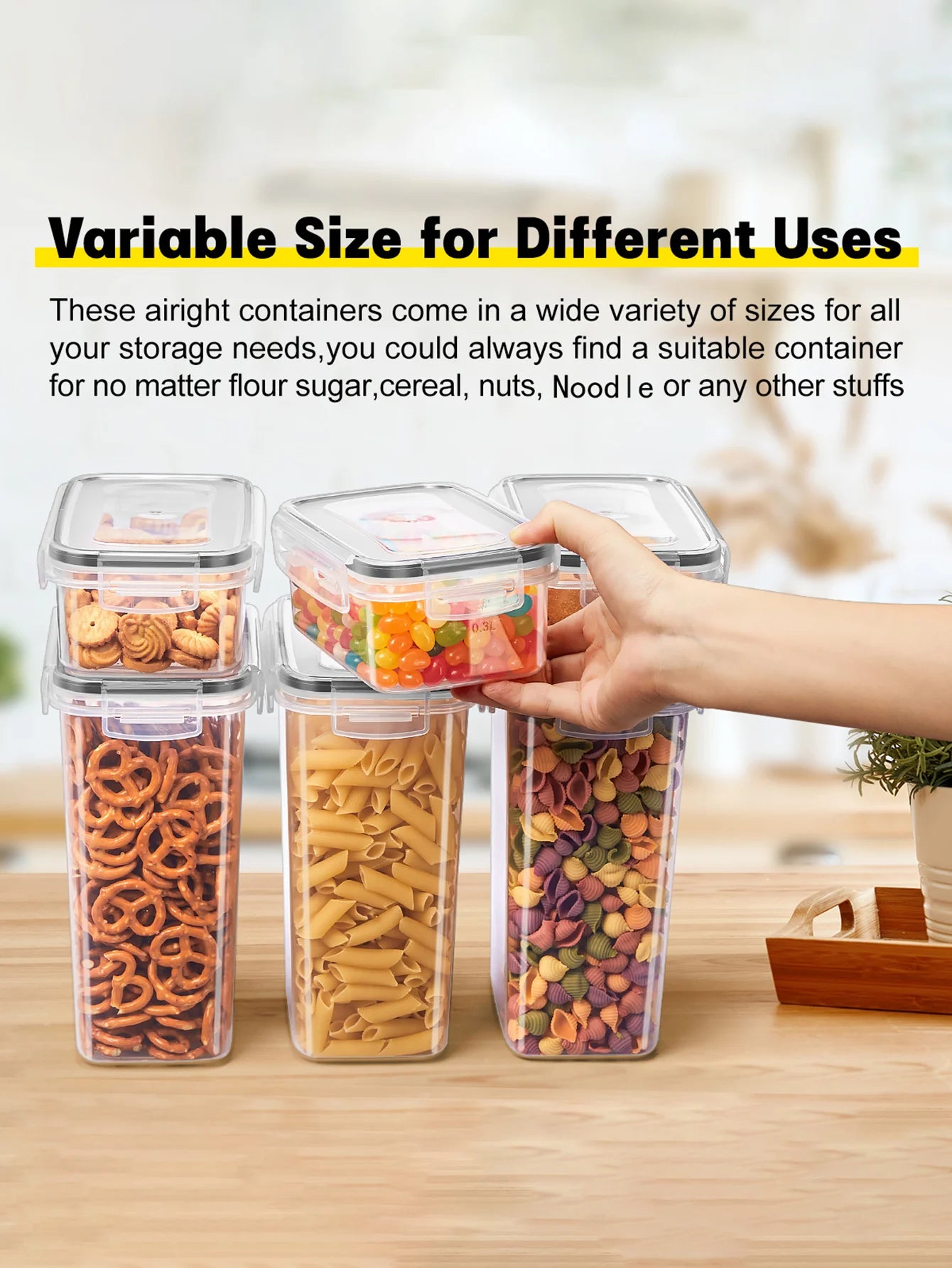 30pcs,storage and organization,labeled and marked airtight food storage containers and condiment jars - keep grains, flour