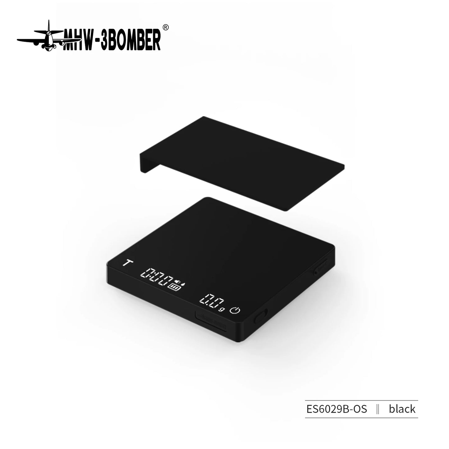 MHW-3BOMBER Coffee Scale With Timer Rechargeable Digital Kitchen Scale
