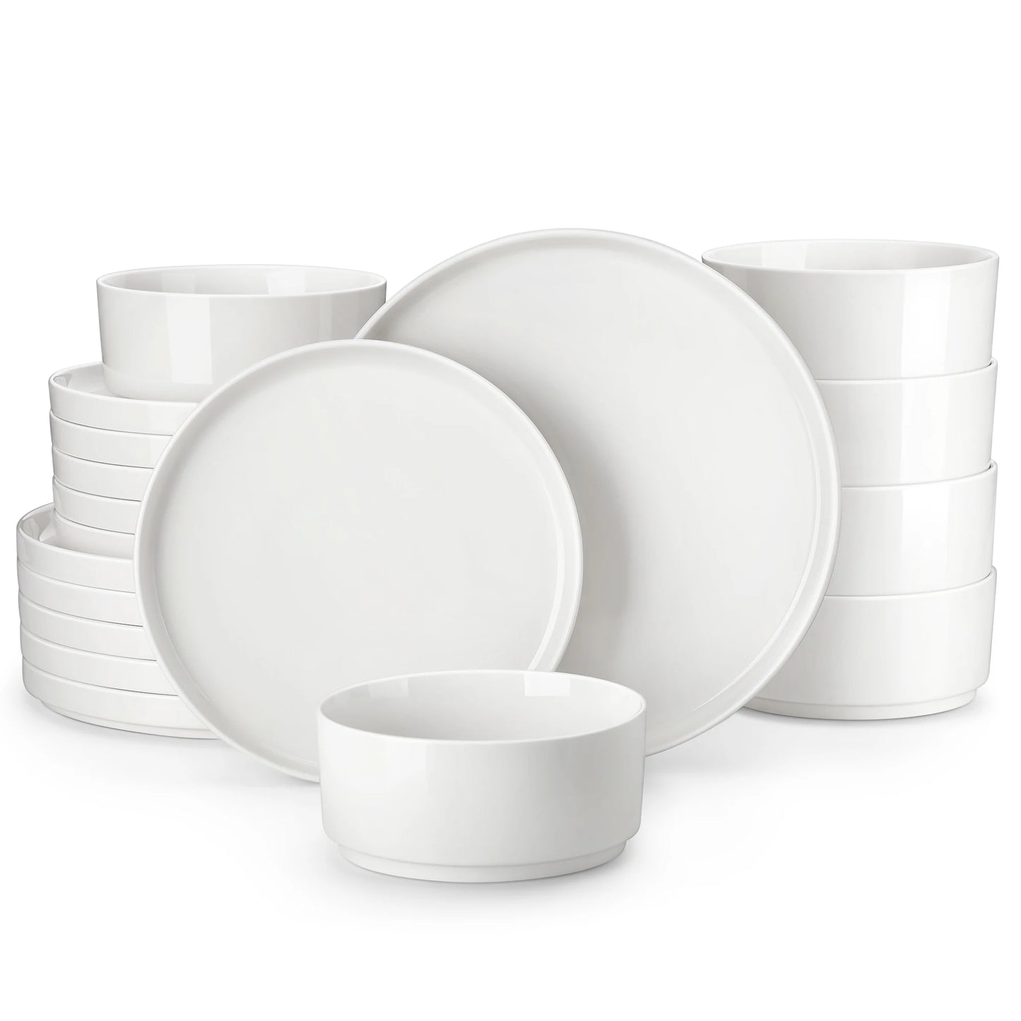 MALACASA Ceramic Dinnerware Set For Everyday Use Dishwasher Safe