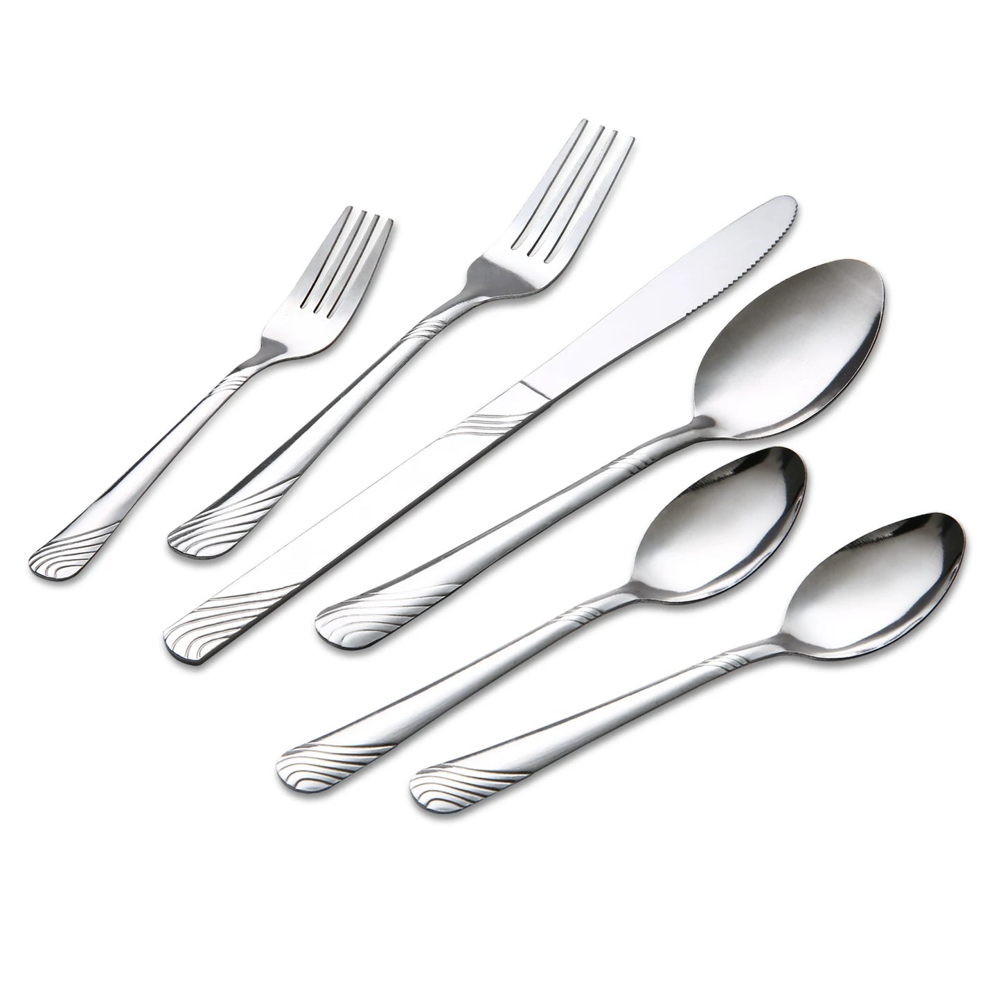 HANSMART 48 Piece Stainless Steel Cutlery Set Service For Eight