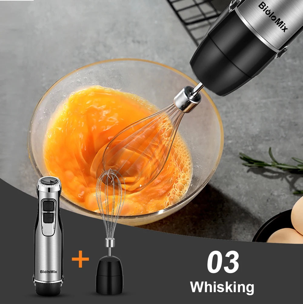 Biolomix 1200W 4-In-1 Immersion Hand Blender With Chopper