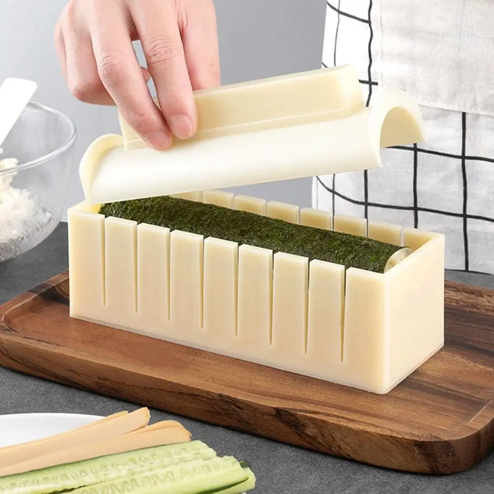 Plastic Sushi Maker Kit Kimbap Mold Round Square Heart Shaped