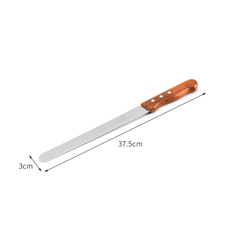 Serrated Bread Knife Stainless Steel Loaf Slicer For Cakes