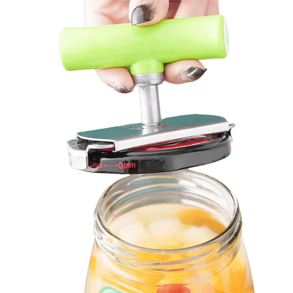 Arthritis-Friendly Labor-Saving Adjustable Stainless Steel Jar Opener Set