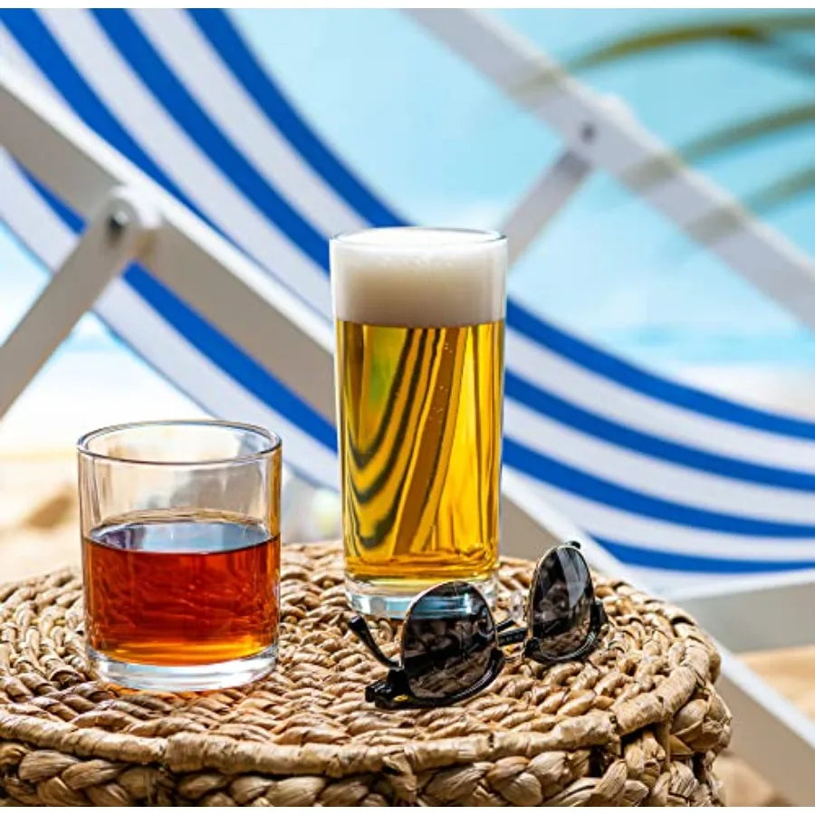 Hur Everyday Drinking Glasses Eight Piece Set For Cocktails