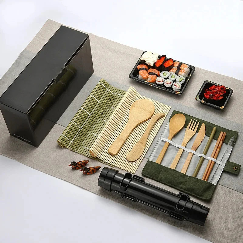 Sushi Maker Set Kit With Rolling Mold And Bamboo Mat