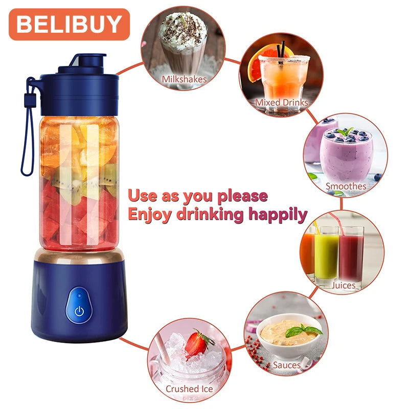 Portable USB Rechargeable Electric Juicer for Travel