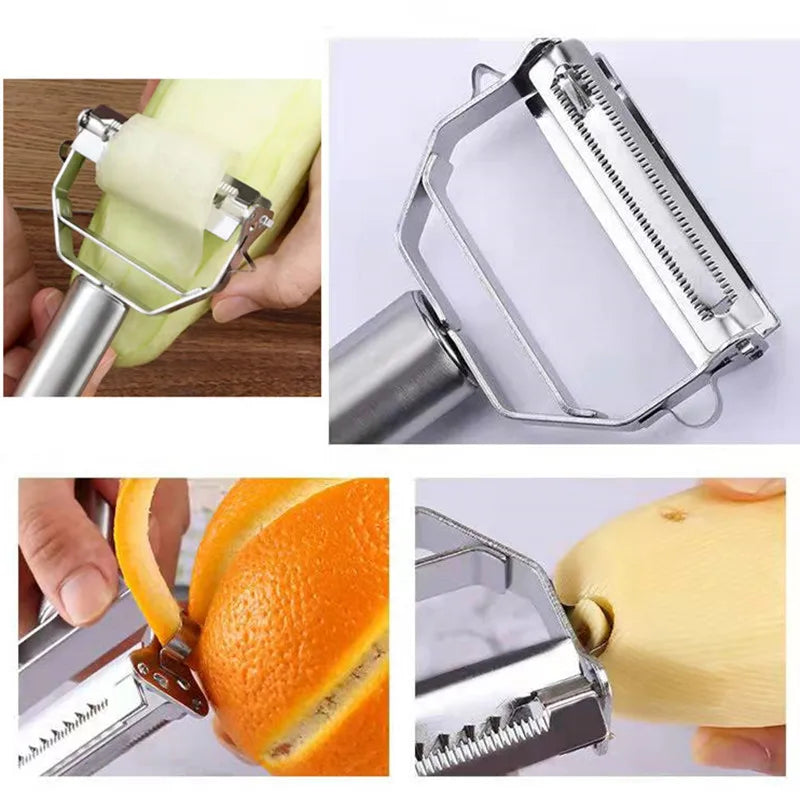 Stainless Steel Double Head Vegetable Peeler For Fruits And Vegetables