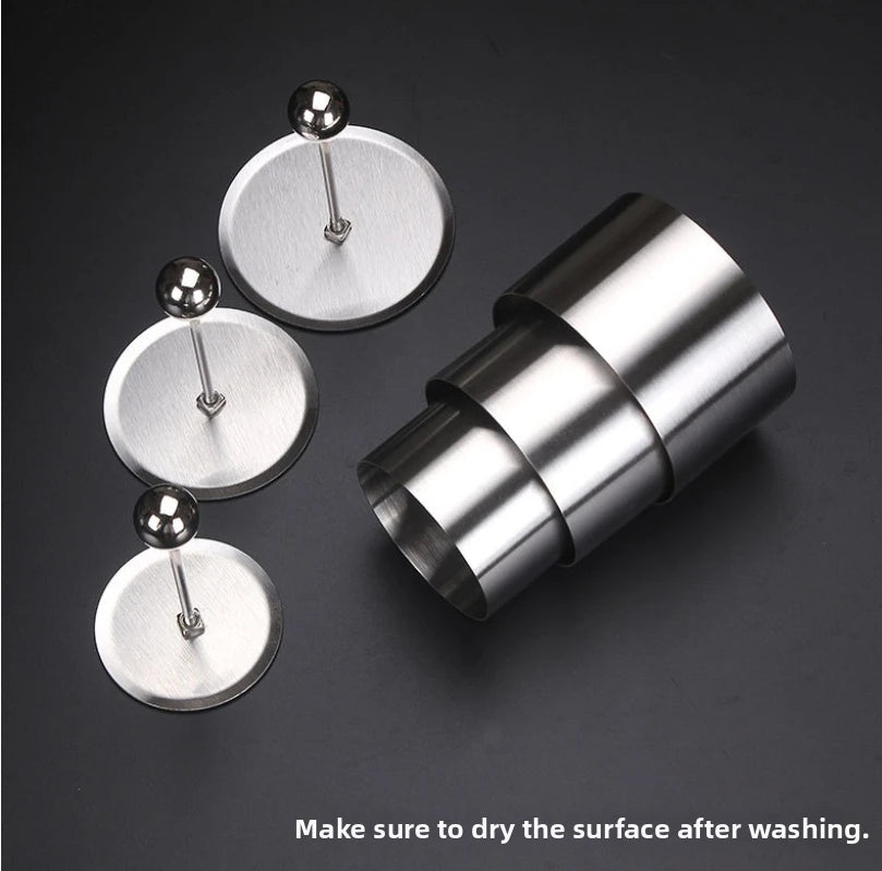 Round Stainless Steel Rice Ball Mold With Pusher Sushi Maker