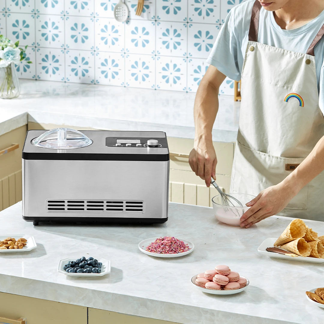 Automatic Ice Cream Maker With Built In Compressor