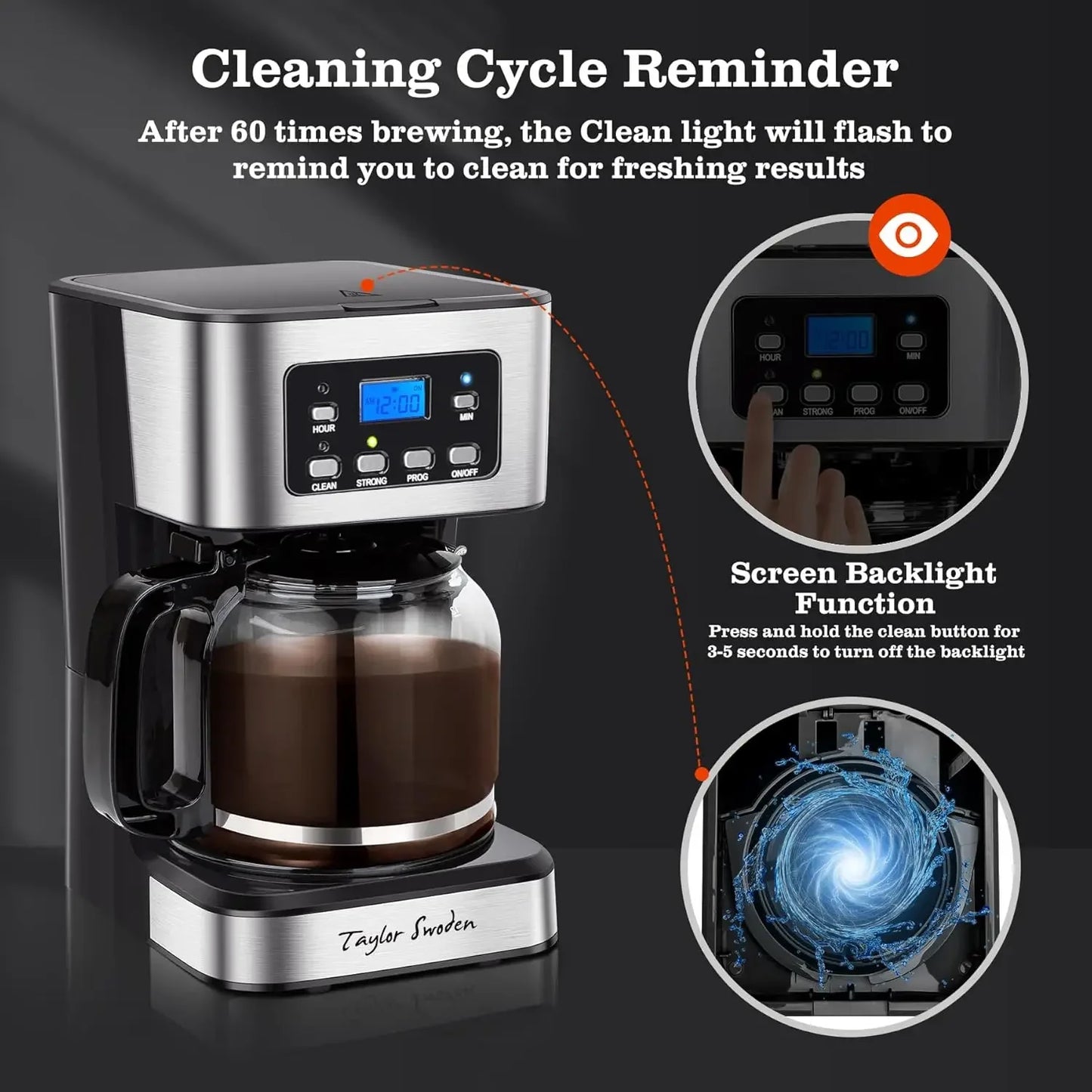Iosn Programmable Coffee Maker With Pause And Serve