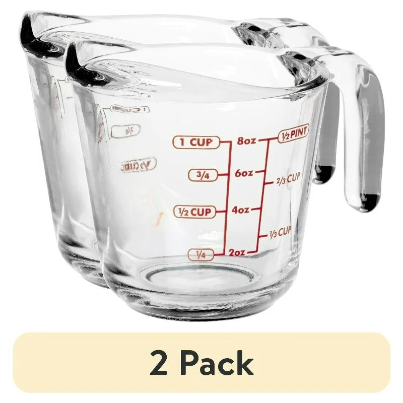 Glass Measuring Cup With Easy Grip Handle And Spout