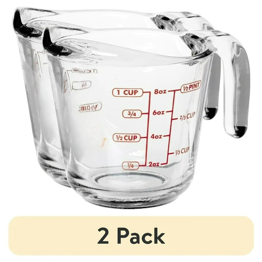 Glass Measuring Cup With Easy Grip Handle And Spout