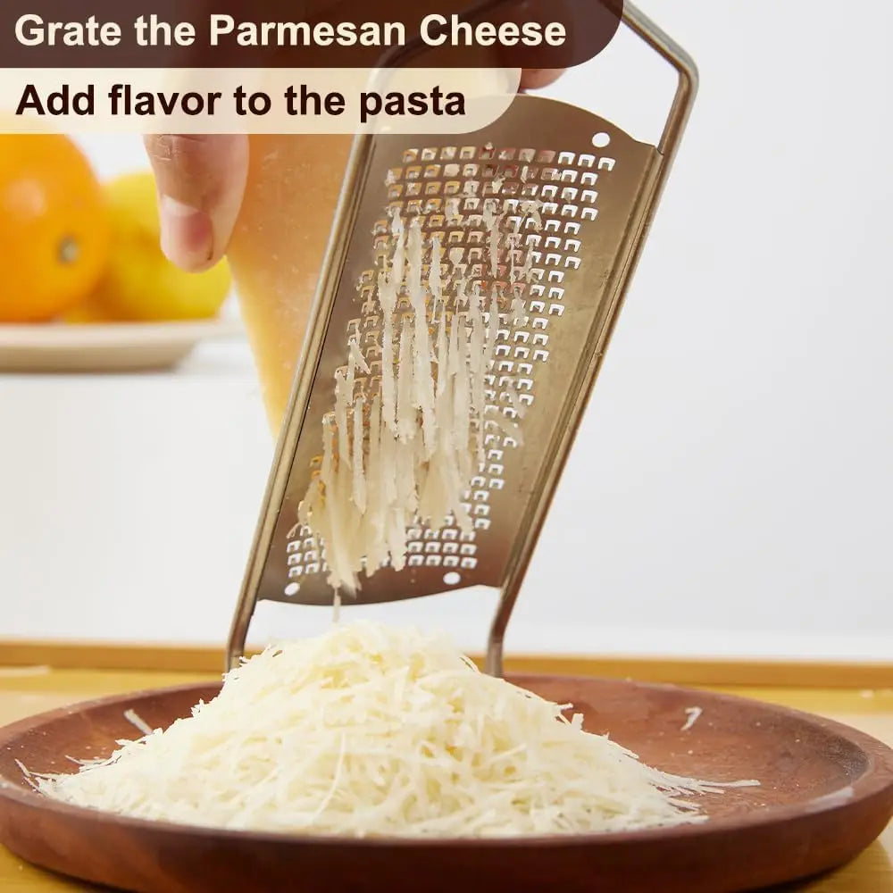Multi Purpose Hand Grater Stainless Steel With Soft Rubber Handle