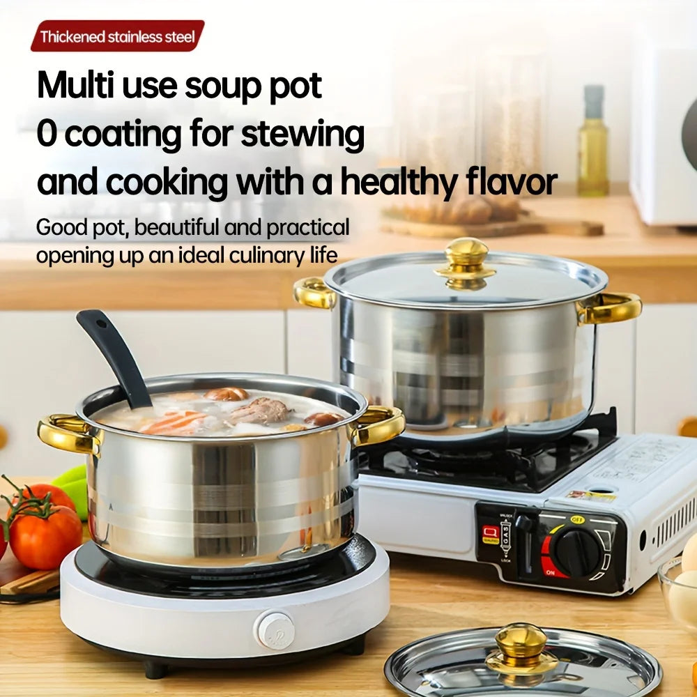 Stainless Steel 5-Piece Cookware Set Durable and Easy Clean