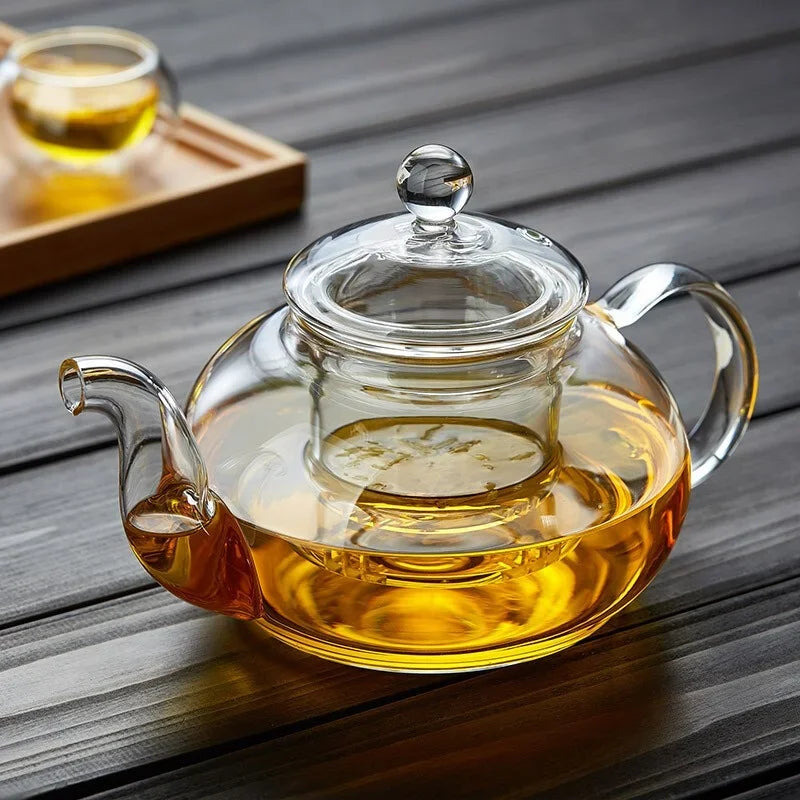Heat Resistant Borosilicate Glass Teapot