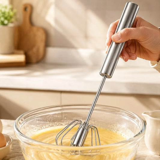 Stainless Steel Whisk Cordless Egg Beater For Home Baking
