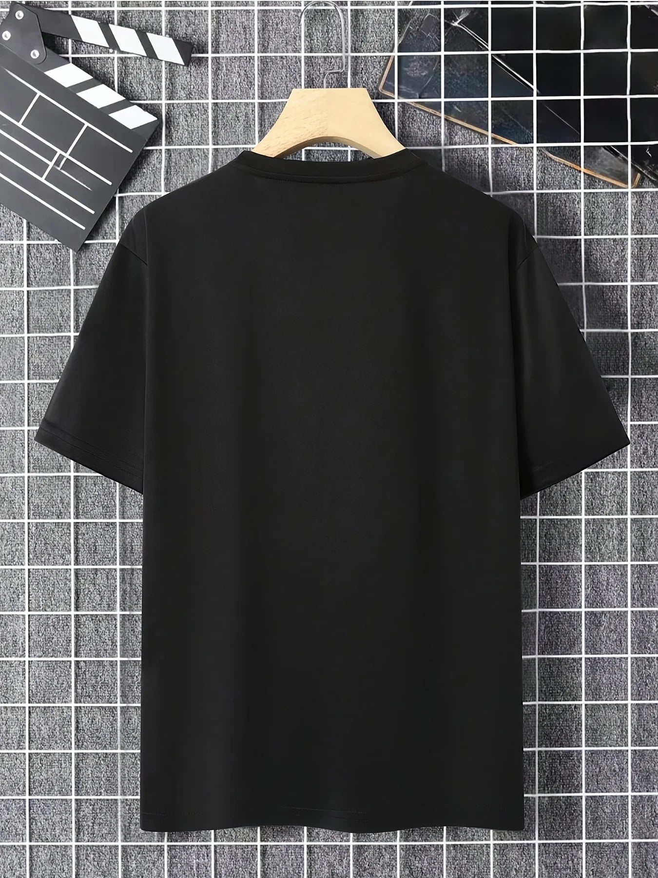 Flame Grandpa S BBQ Men's Casual Crew Neck Short Sleeve T-Shirt Summer Style, Plus Size