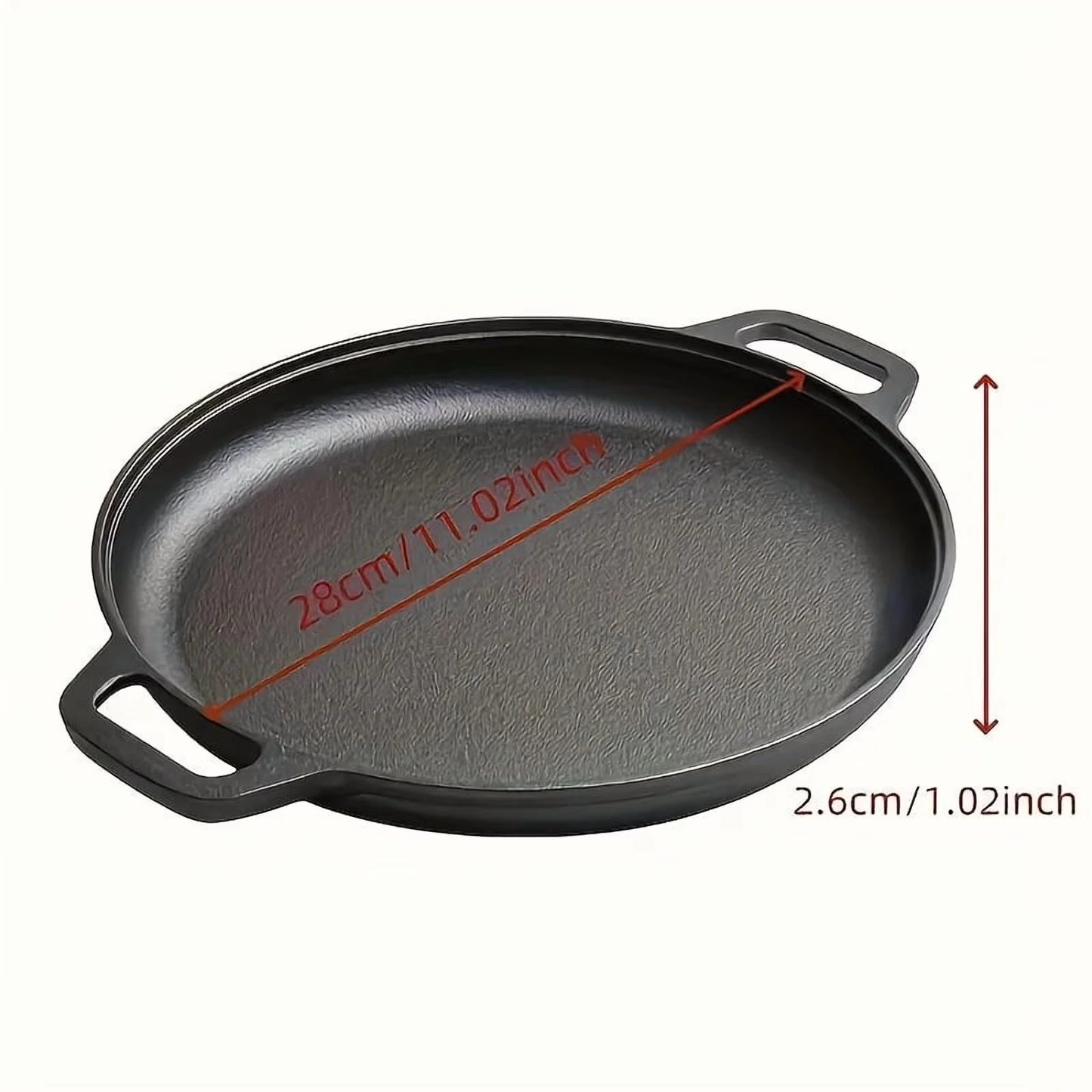 Multifunction Cast Iron Skillet Nonstick For Pizza Grilling Pancakes