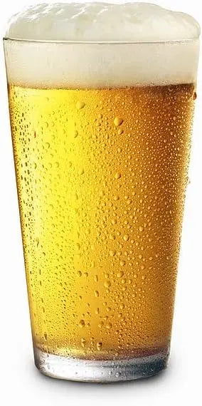Heat Tempered Crystal Clear Beer Glasses Set for Home Bar