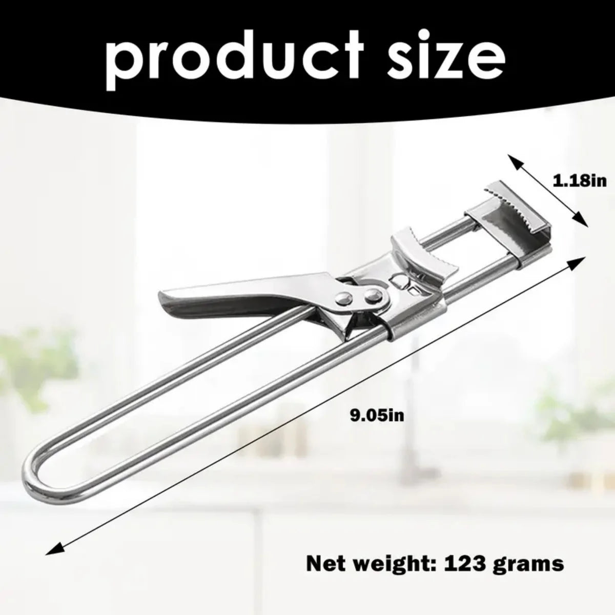 Adjustable Jar Opener Stainless Steel Multifunctional Can Opener For Arthritis