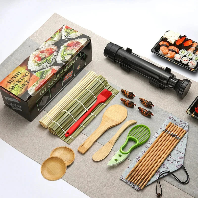 Sushi Maker Set Kit With Rolling Mold And Bamboo Mat