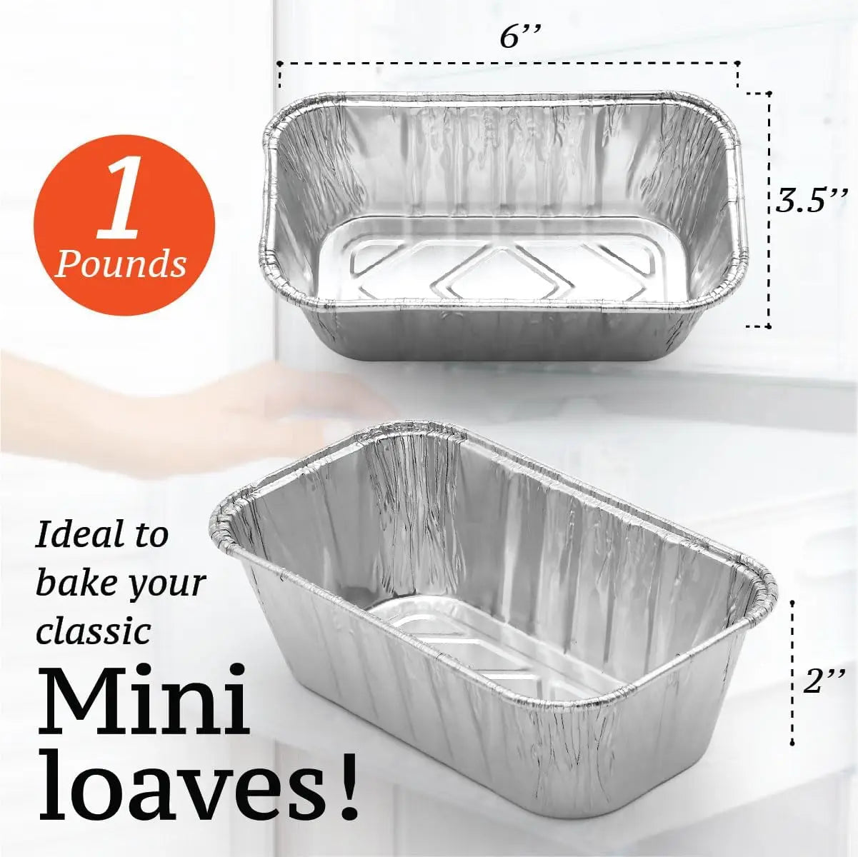 Mini Foil Loaf Pans With Liners Disposable Aluminum Bakeware