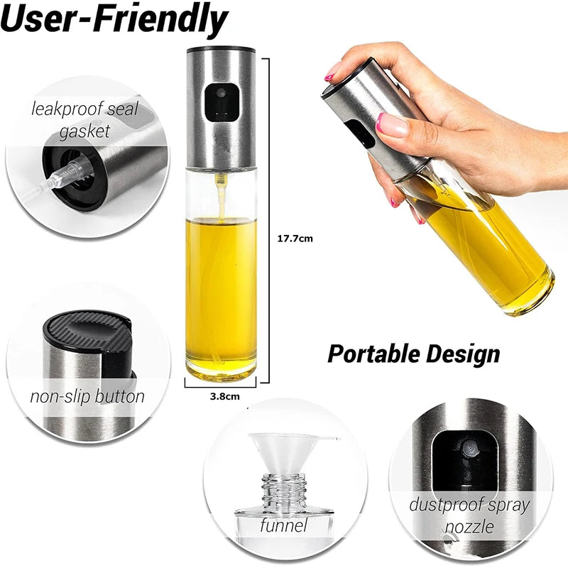 Olive Oil Sprayer Cooking Glass Dispenser Bottle YY181