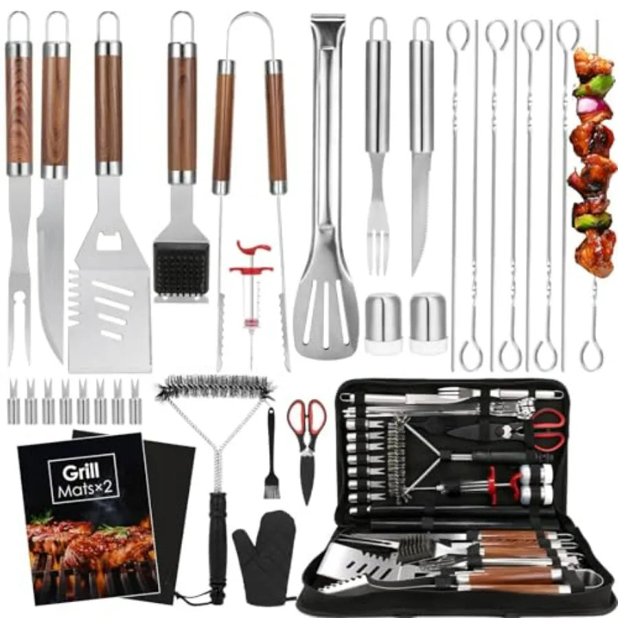 Stainless Steel BBQ Grilling Tools Set For Outdoor Barbecues