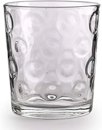 Circles Heavy Base Whiskey Glasses Set For Bar And Entertaining