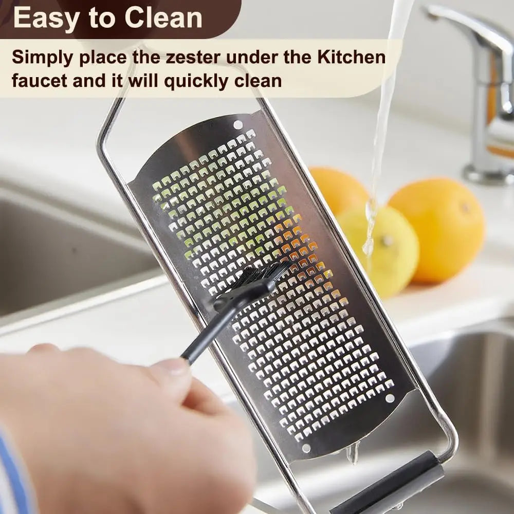 Multi Purpose Hand Grater Stainless Steel With Soft Rubber Handle
