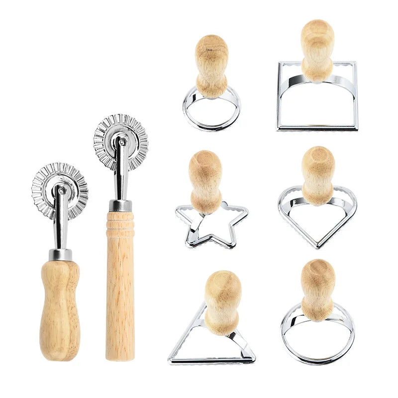 WIKHOSTAR Stainless Steel Cookies Cutter Set And Ravioli Maker Kit
