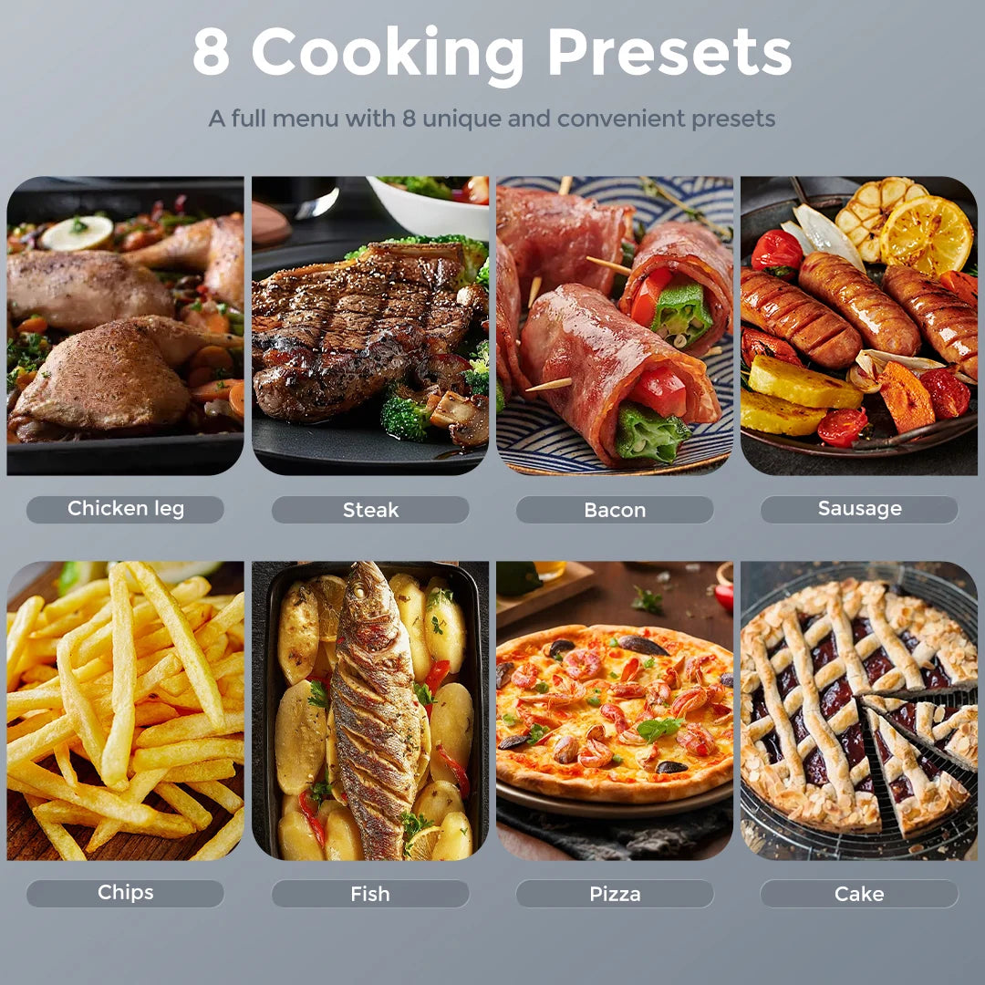 Sejoy 8-In-1 Air Fryer With Ceramic Coating And Precise Heating