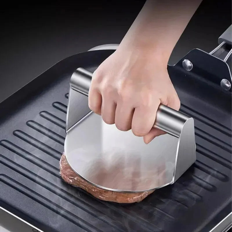 Stainless Steel Hamburger Press For Ground Meat Easy Kitchen Gadget