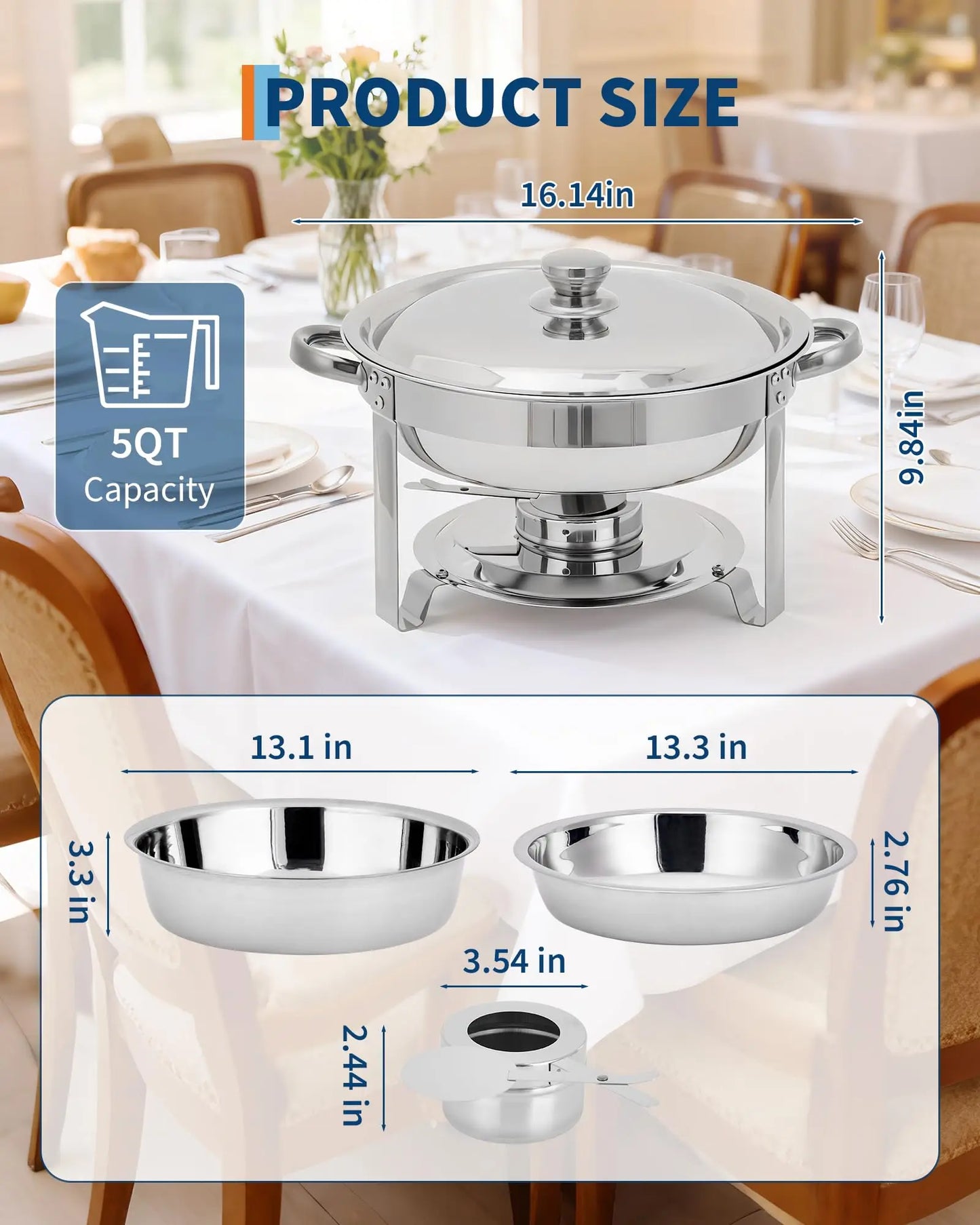 Stainless Steel Chafing Dish Set for Catering