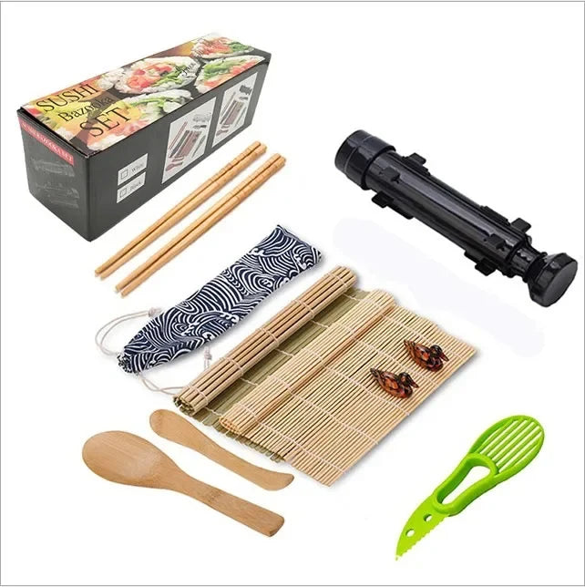 Sushi Maker Set Kit With Rolling Mold And Bamboo Mat