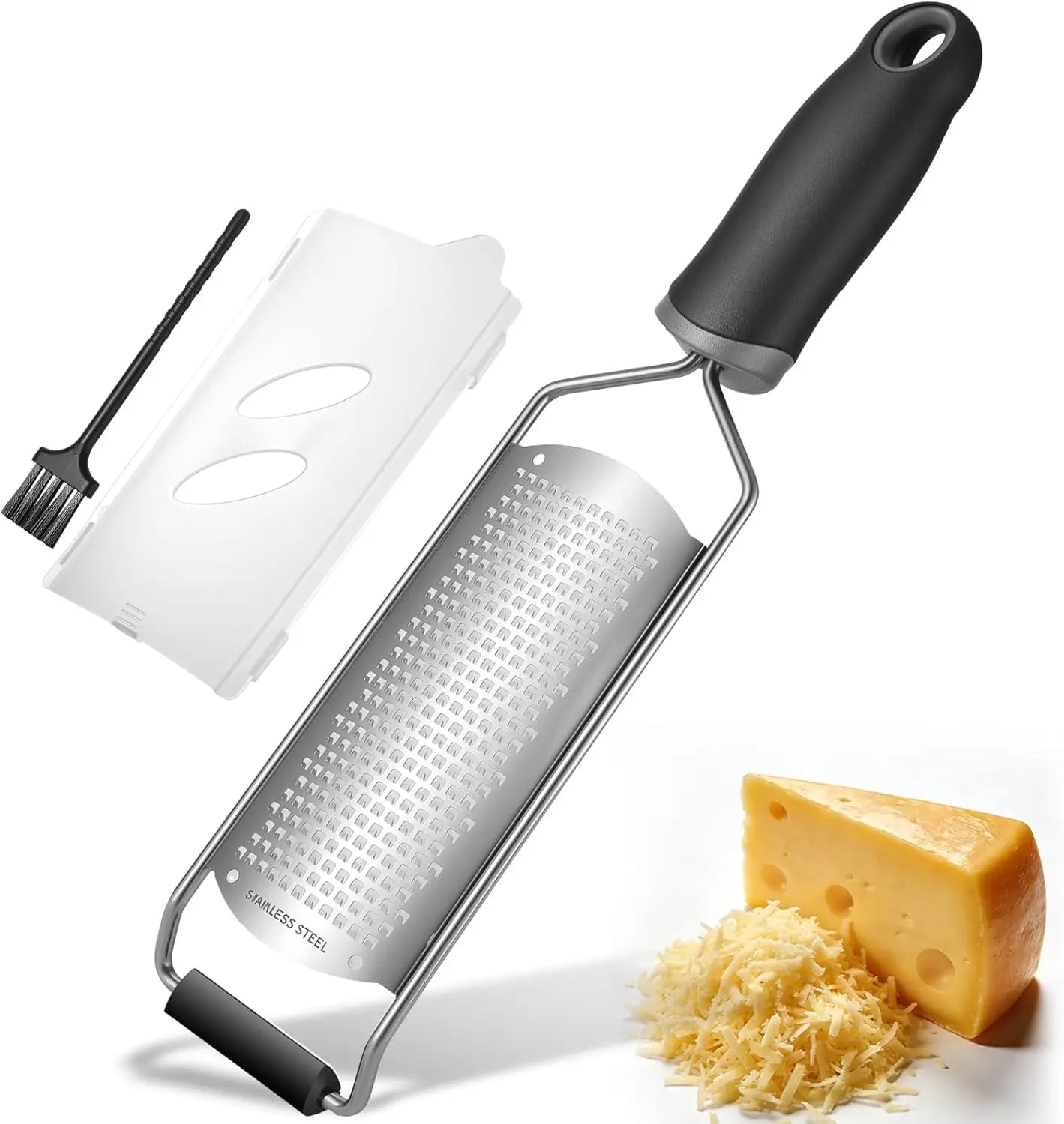Multi Purpose Hand Grater Stainless Steel With Soft Rubber Handle