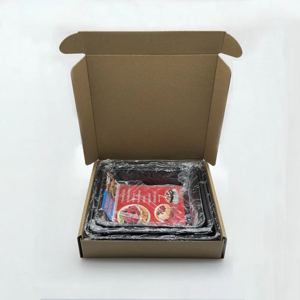 Nonstick Rectangular Carbon Steel Roasting Pan For Bread And Cake