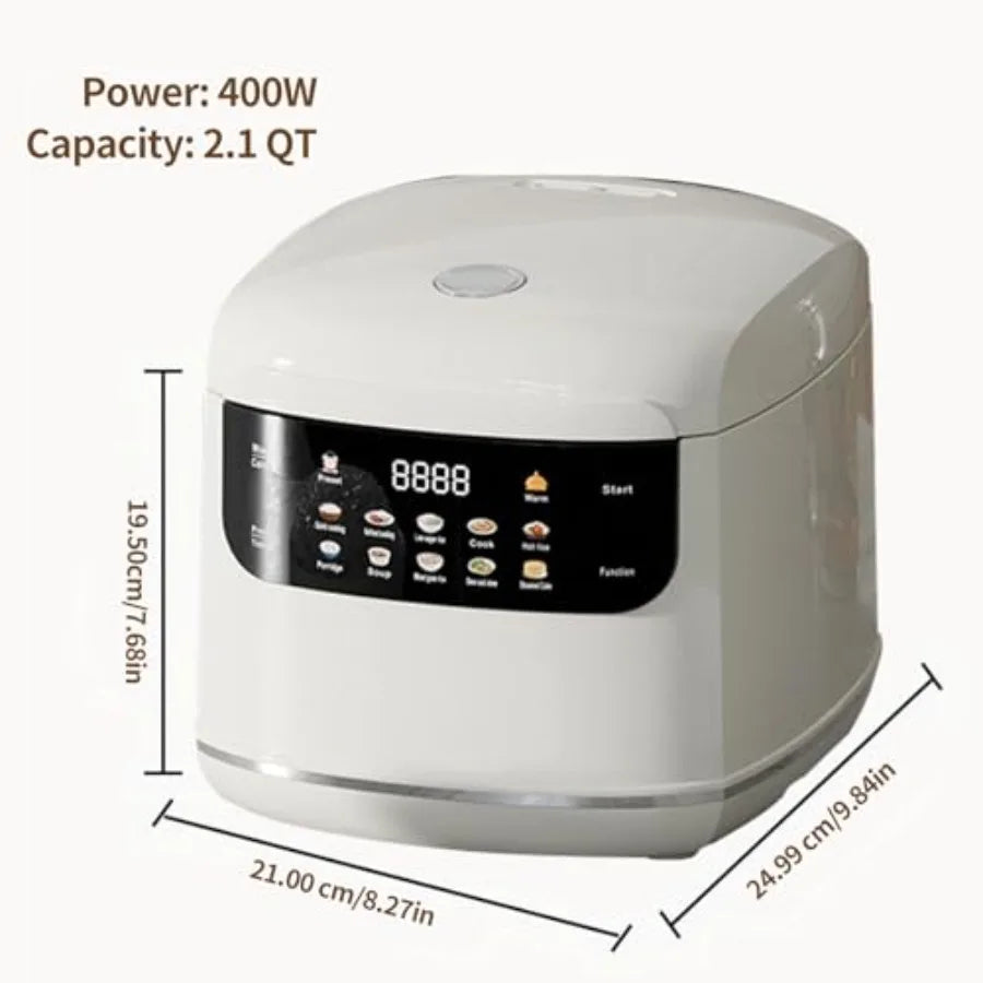 Electric Mini Rice Cooker Portable Multi-Functional 10-In-1