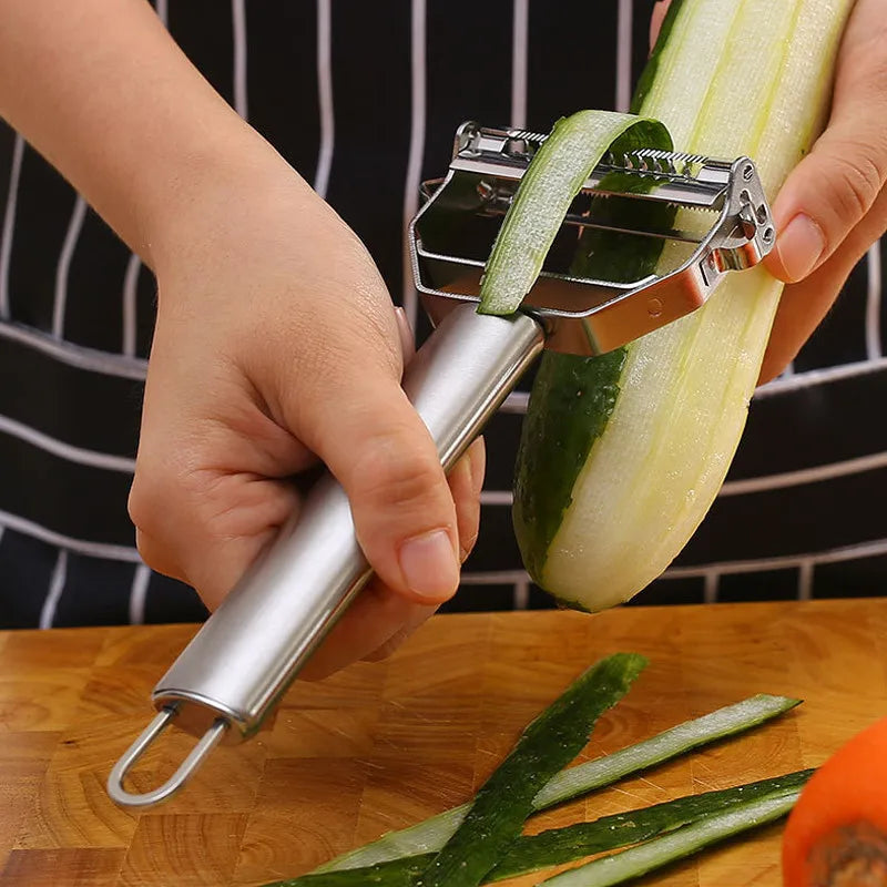 Stainless Steel Double Head Vegetable Peeler For Fruits And Vegetables