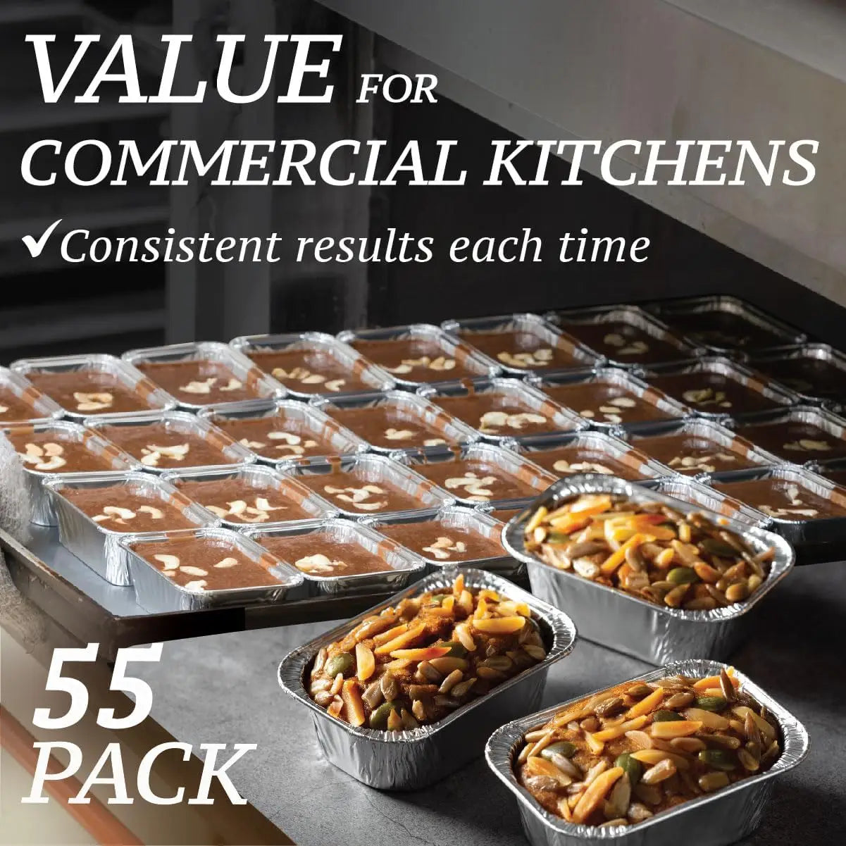 Mini Foil Loaf Pans With Liners Disposable Aluminum Bakeware