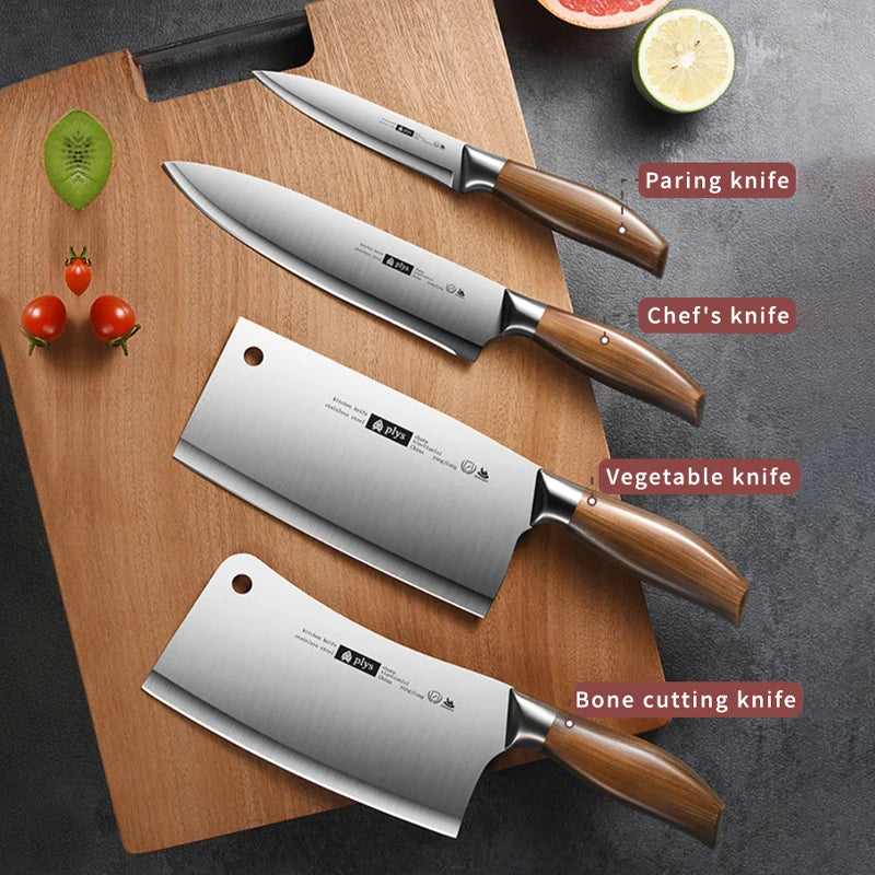 Stainless Steel 4 Piece Kitchen Knife Set For Home Chefs