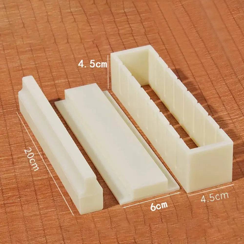 Plastic Sushi Maker Kit Kimbap Mold Round Square Heart Shaped