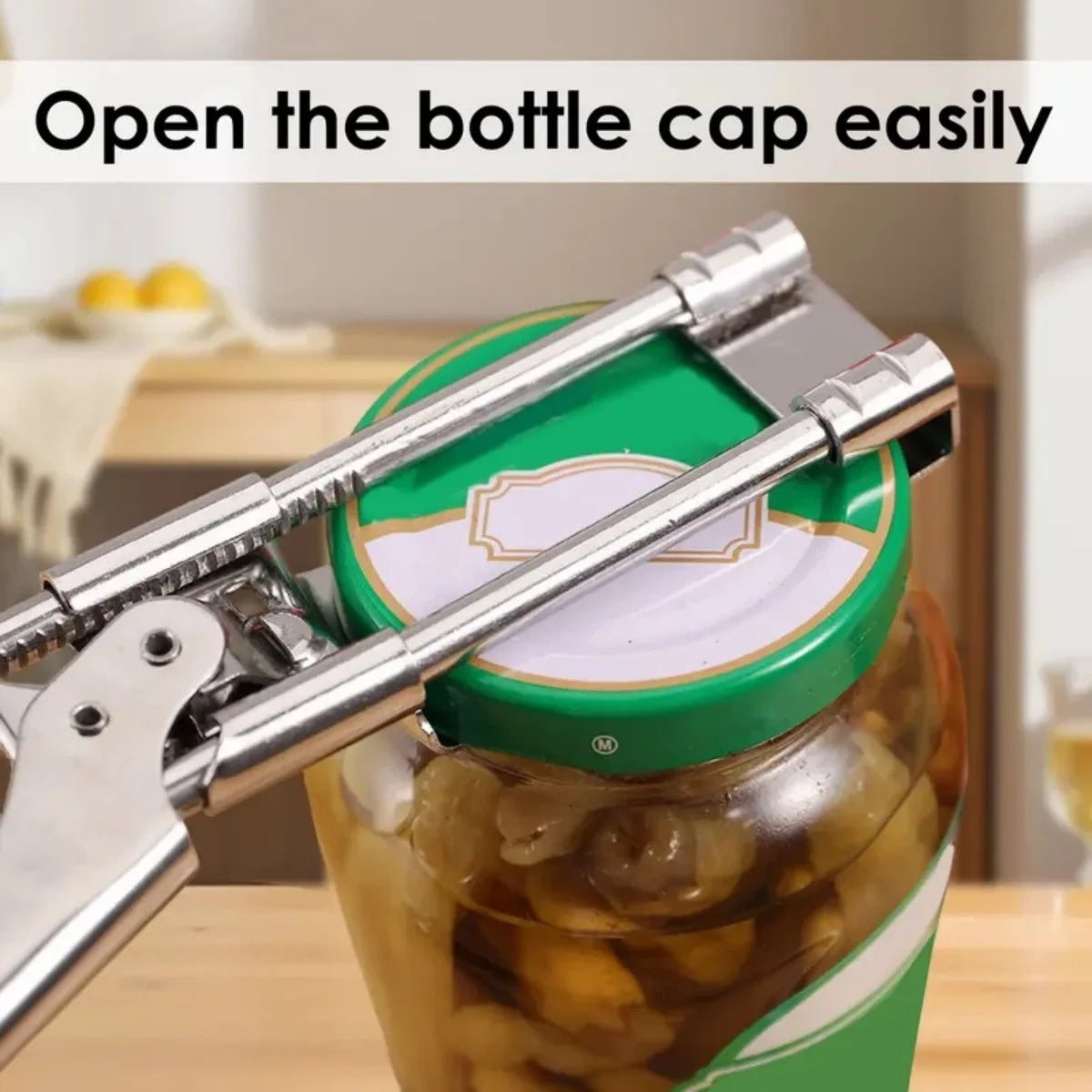 Adjustable Jar Opener Stainless Steel Multifunctional Can Opener For Arthritis