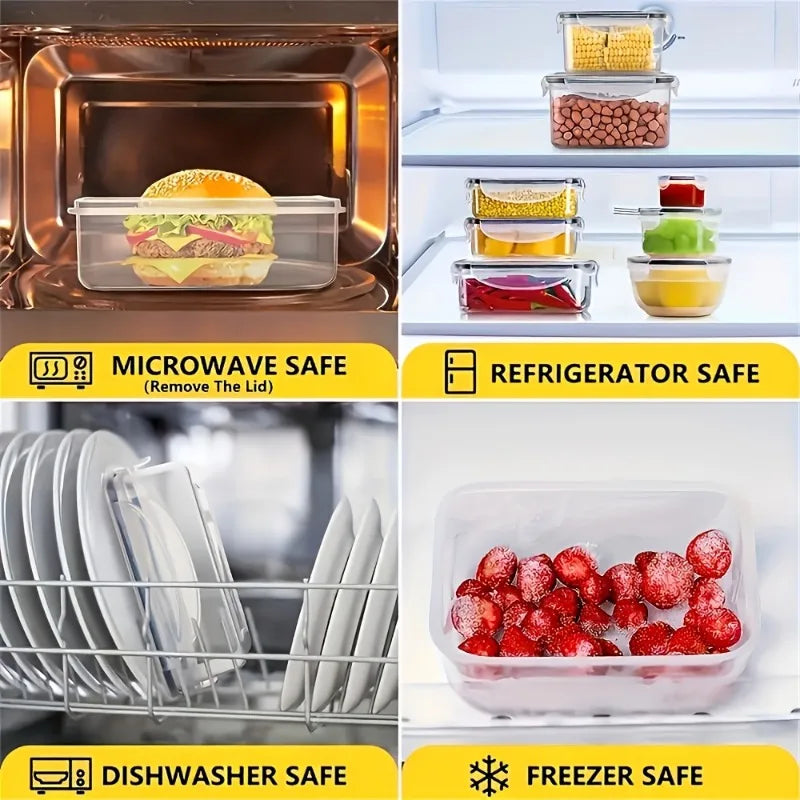 24 Pack BPA Free Airtight Food Storage Containers With Lids
