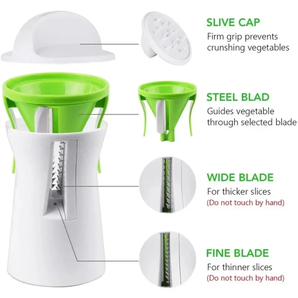 Galavilly Heavy Duty Spiralizer Vegetable Slicer for Zucchini Noodles