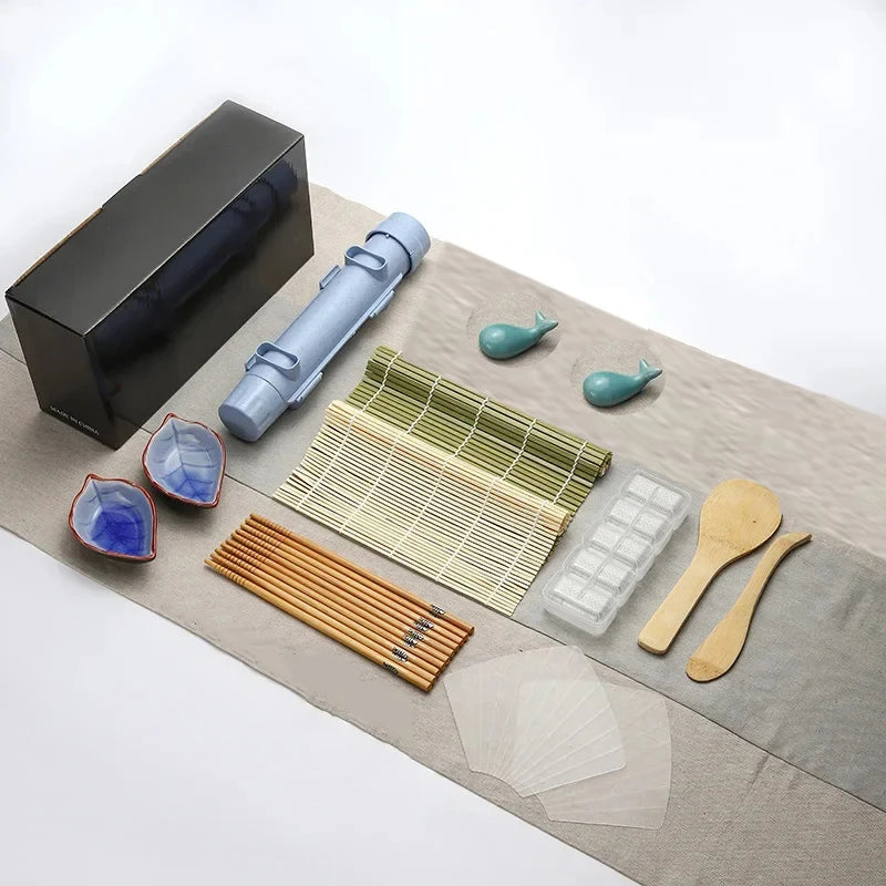 Sushi Maker Set Kit With Rolling Mold And Bamboo Mat